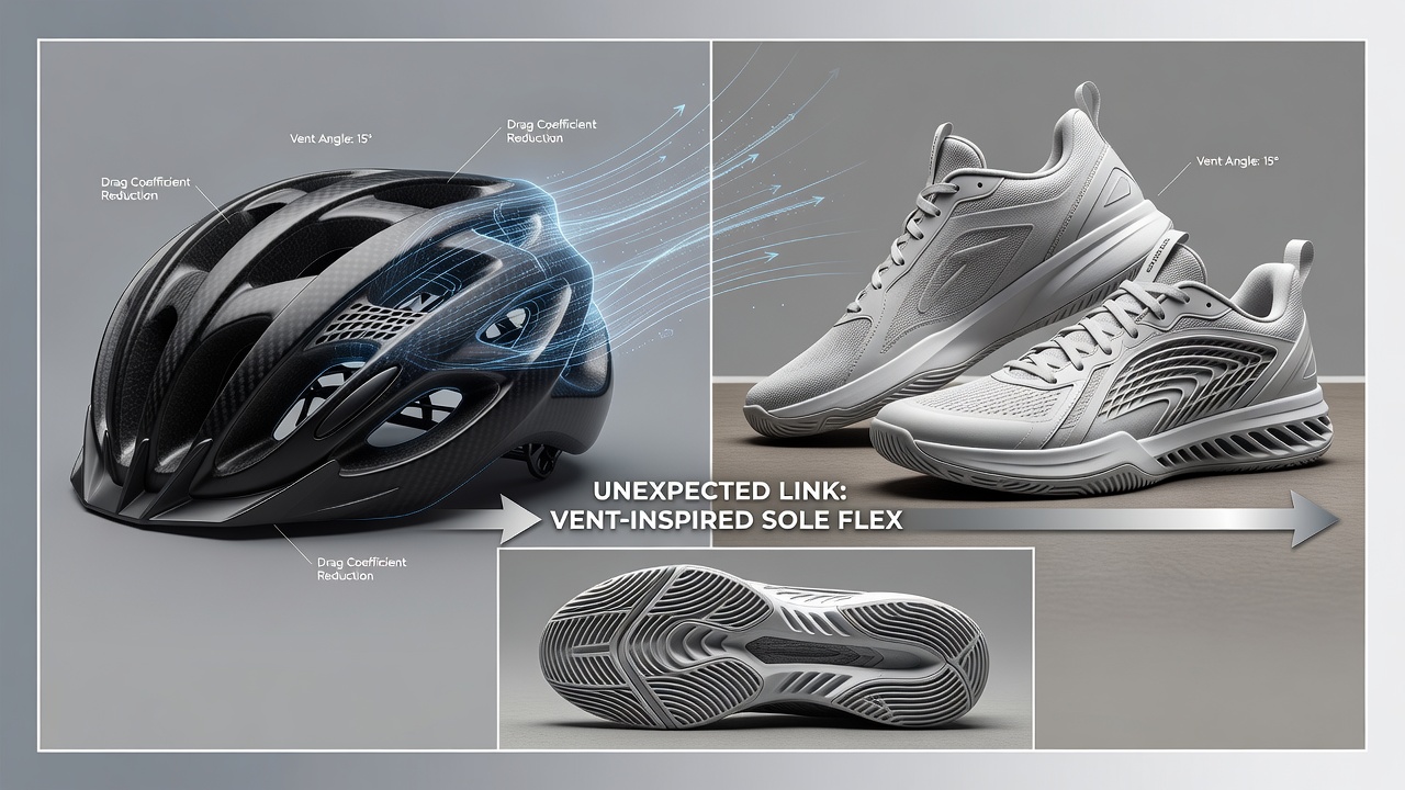 Athlete transitioning between court and field surfaces wearing tested helmet and court shoes