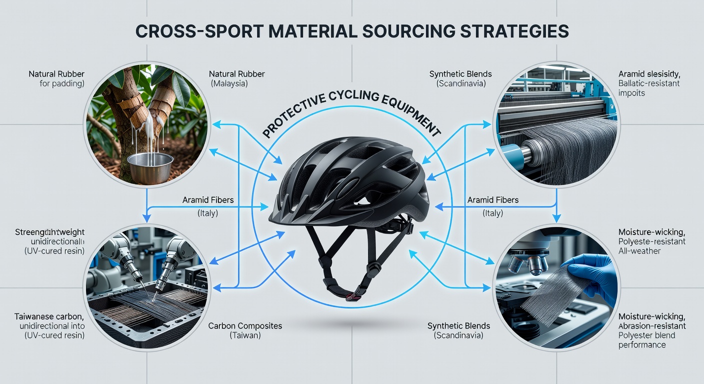 Performance testing of sourced materials across cycling, golf, and apparel in competitive environments